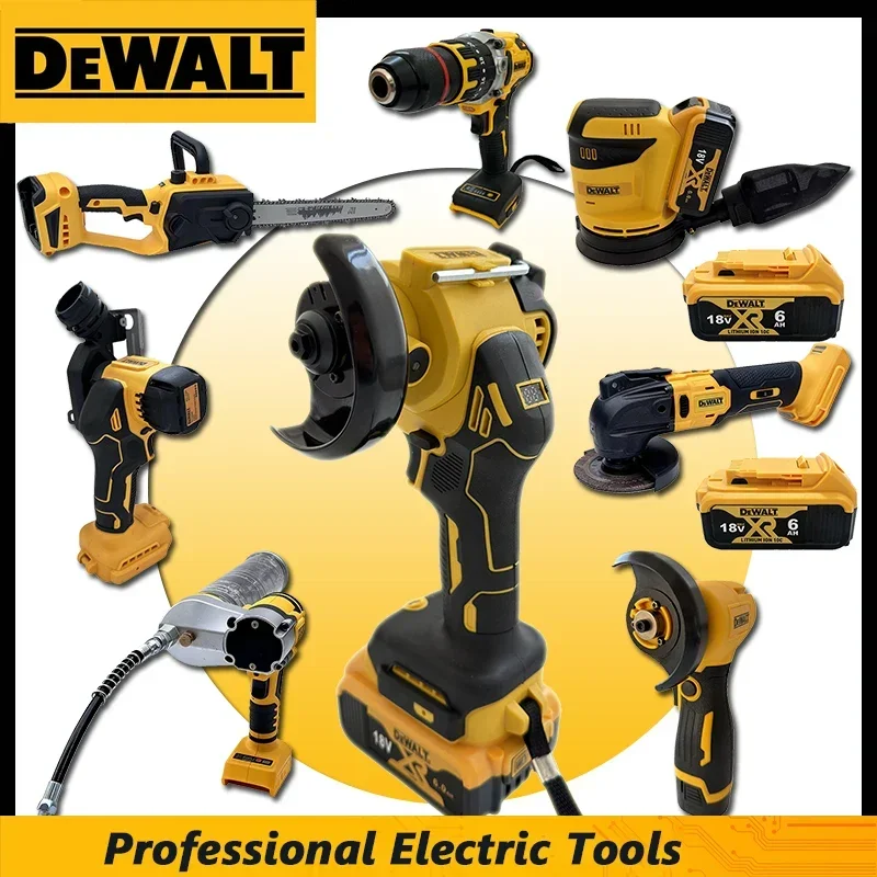 DeWalt Multi-Function Power Tools Cordless Angle Grinder, Cutter, Glass Silicone Gun, Inflator, Impact Hammer, Grease Gun