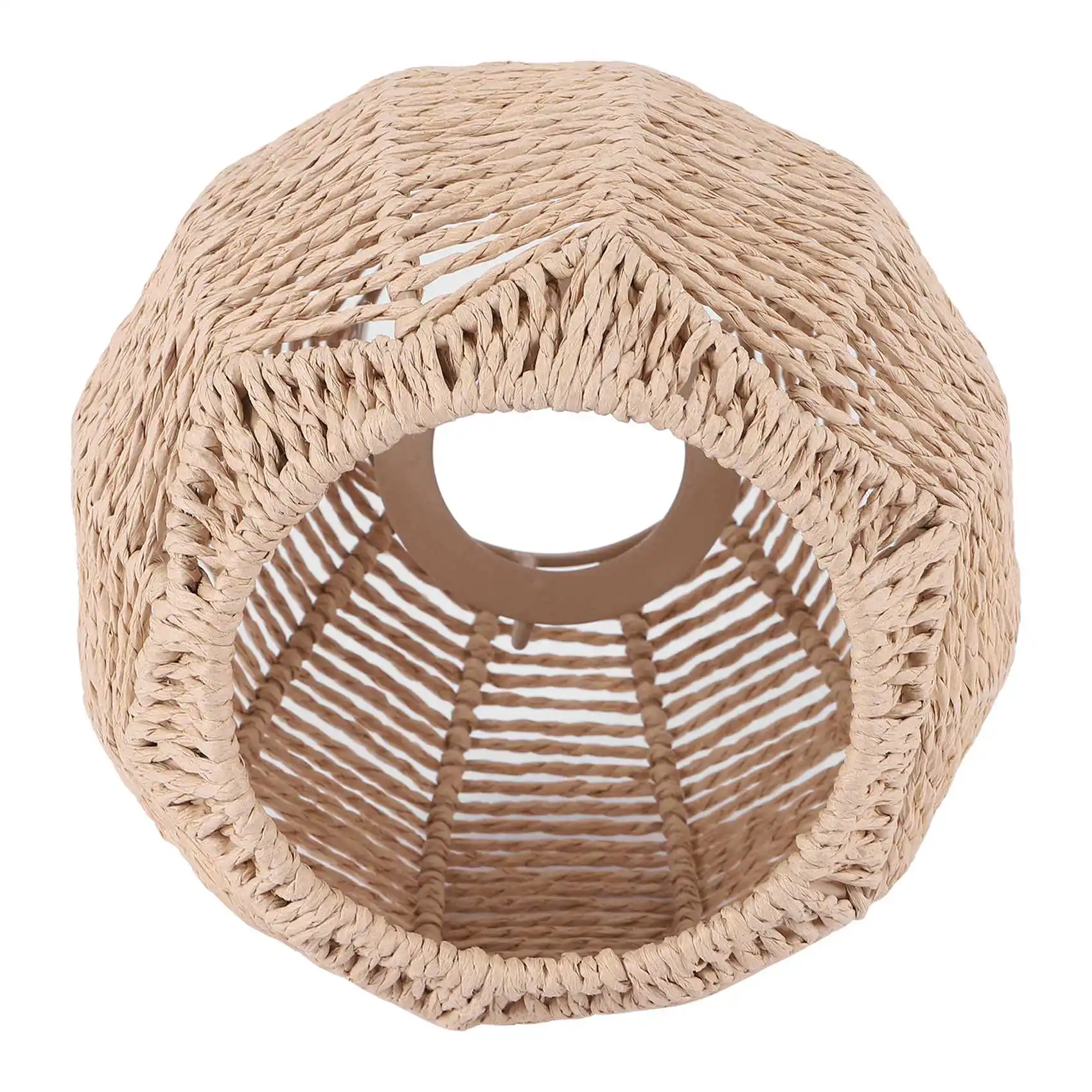 [NEW!A93G】 Home Lighting Rattan Lamp Cover Handmade Woven Chandelier Retro Lampshade Homestay Lampshade Decorative Chandelier
