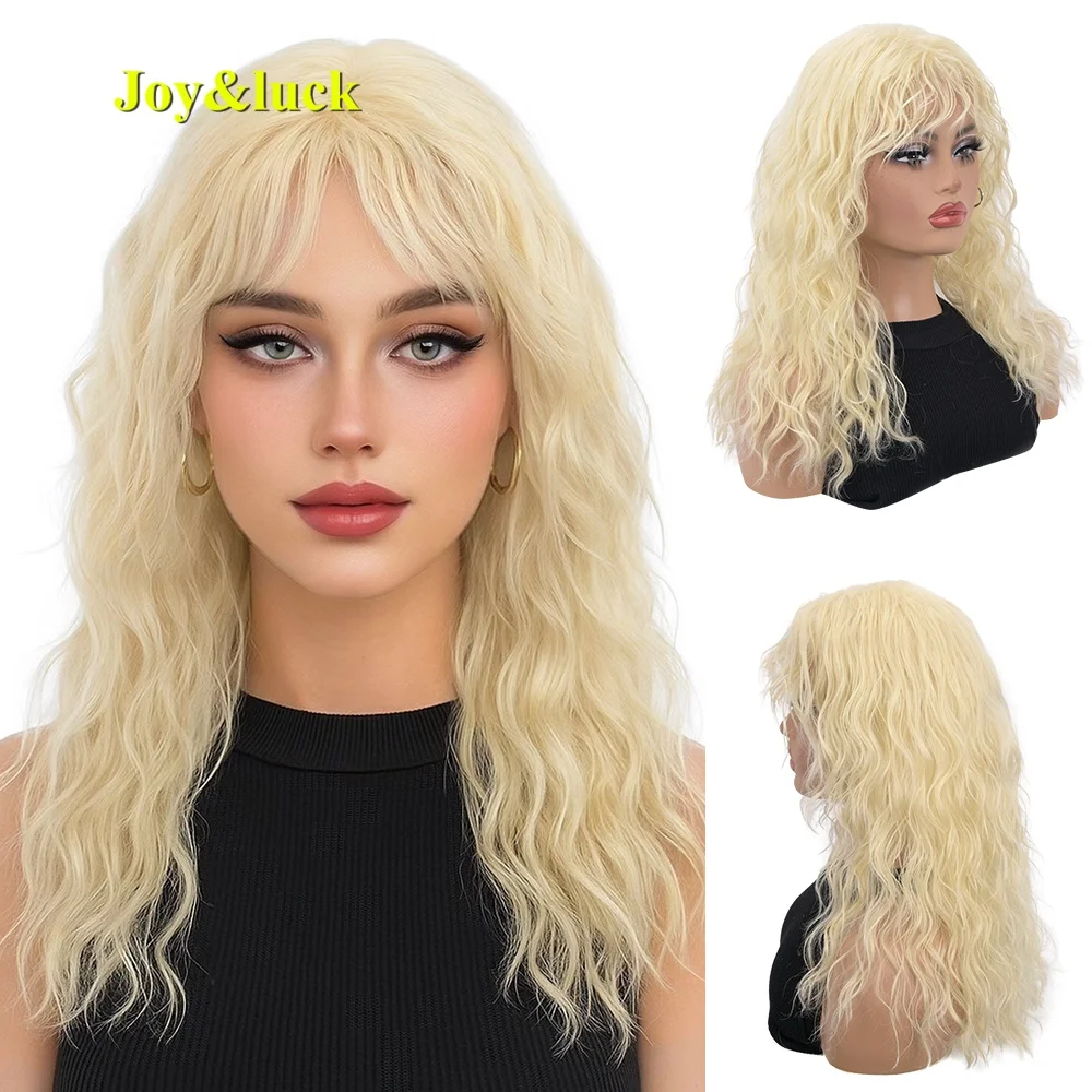 

Synthetic wavy full wig for women curly hair versatile styling high-quality and fashionable style for daily wear or role-playing