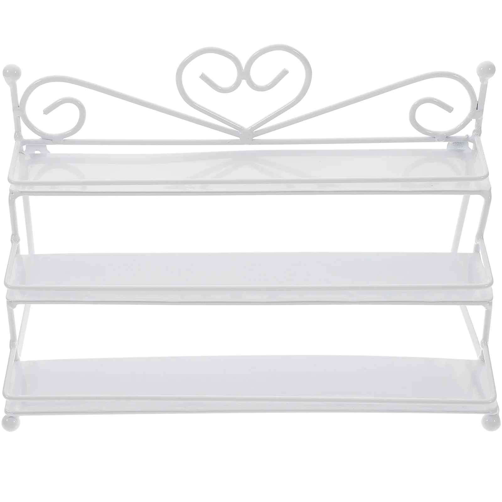 

Metal Nail Polish Organizer Holder Table Nail Polish Dispaly Organizing Rack (White) Nail Polish Organizer Rack