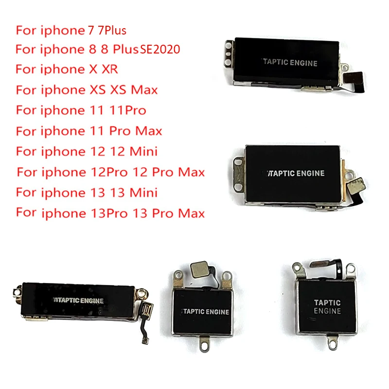 Motor Vibrador Lineal Taptic Engine OEM para iPhone 7 8 Plus X XR Xs 11 12 13 Pro Max Mini, Repuesto para Reparación de Modo Silencioso