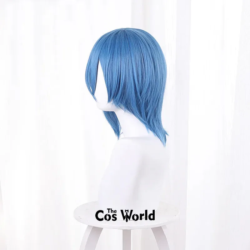 Love Live Superstar Liella Wakana Shiki Blue 35cm Short Anime Cosplay Wigs Fiber Heat Resistant Synthetic Hair + Wig Cap