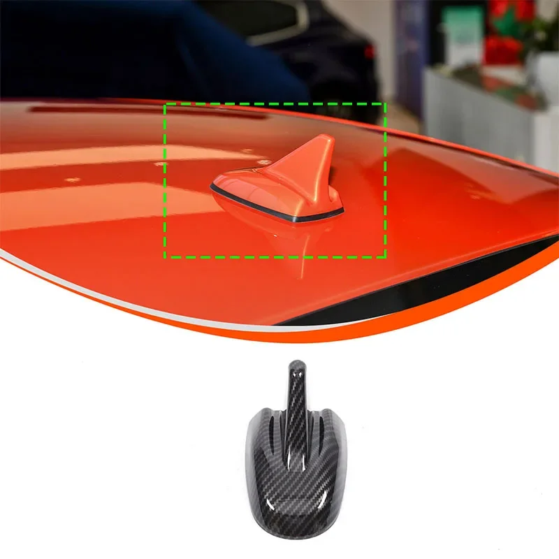 

For Maserati Ghibli Quetroporte 2017-2024 ABS Carbon Fiber Car Shark Fin Antenna Cover Sticker Car Accessories