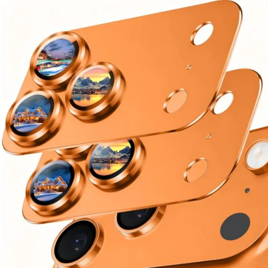 

2 Pack Camera Lens tector for Accessories, Metal Aluminum Alloy Tempered Glass Camera Protector, [Military Grade Shatterproof]