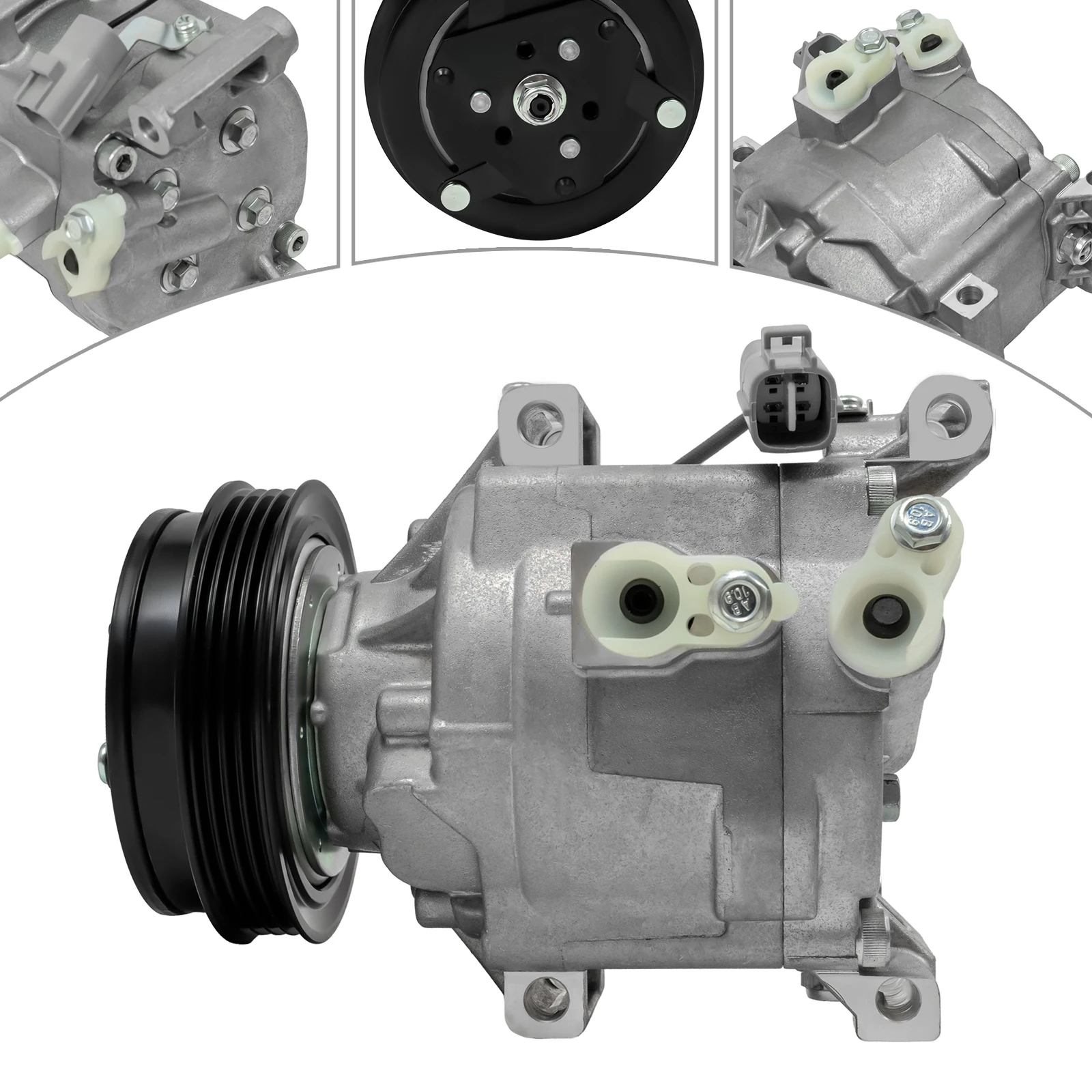 Air Conditioning Compressor with Clutch for Toyota Echo 1.5L 2000 2001 2002 2003 2004 2005, OEM CO 11063AC C1879R 140709C