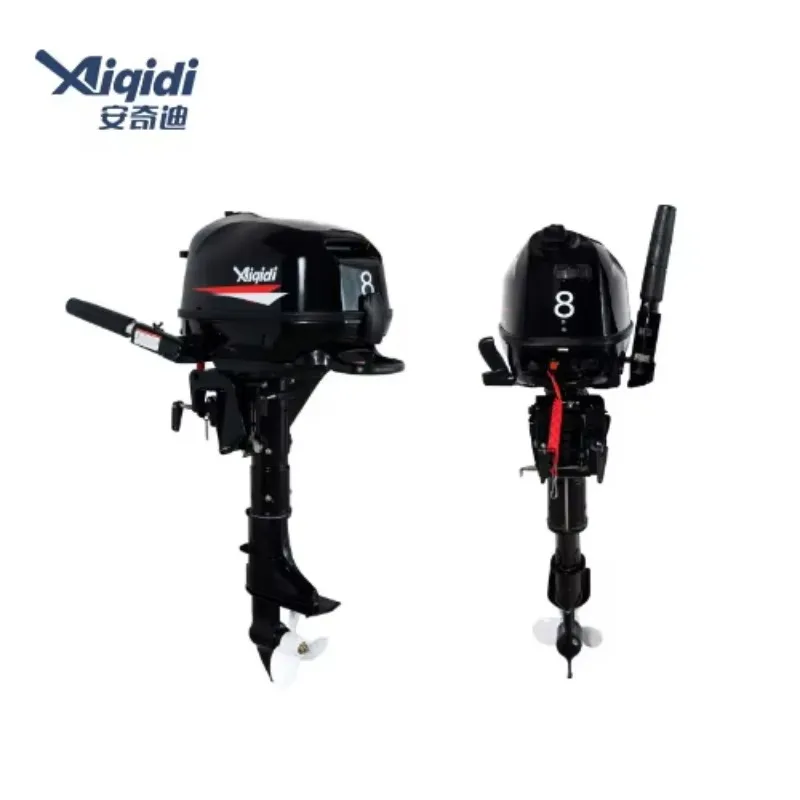 AIQIDI 4HP/6HP/8HP Outboard Propulsion -Powered Fishing Boat Speedboat 4Stroke Motor Outboard
