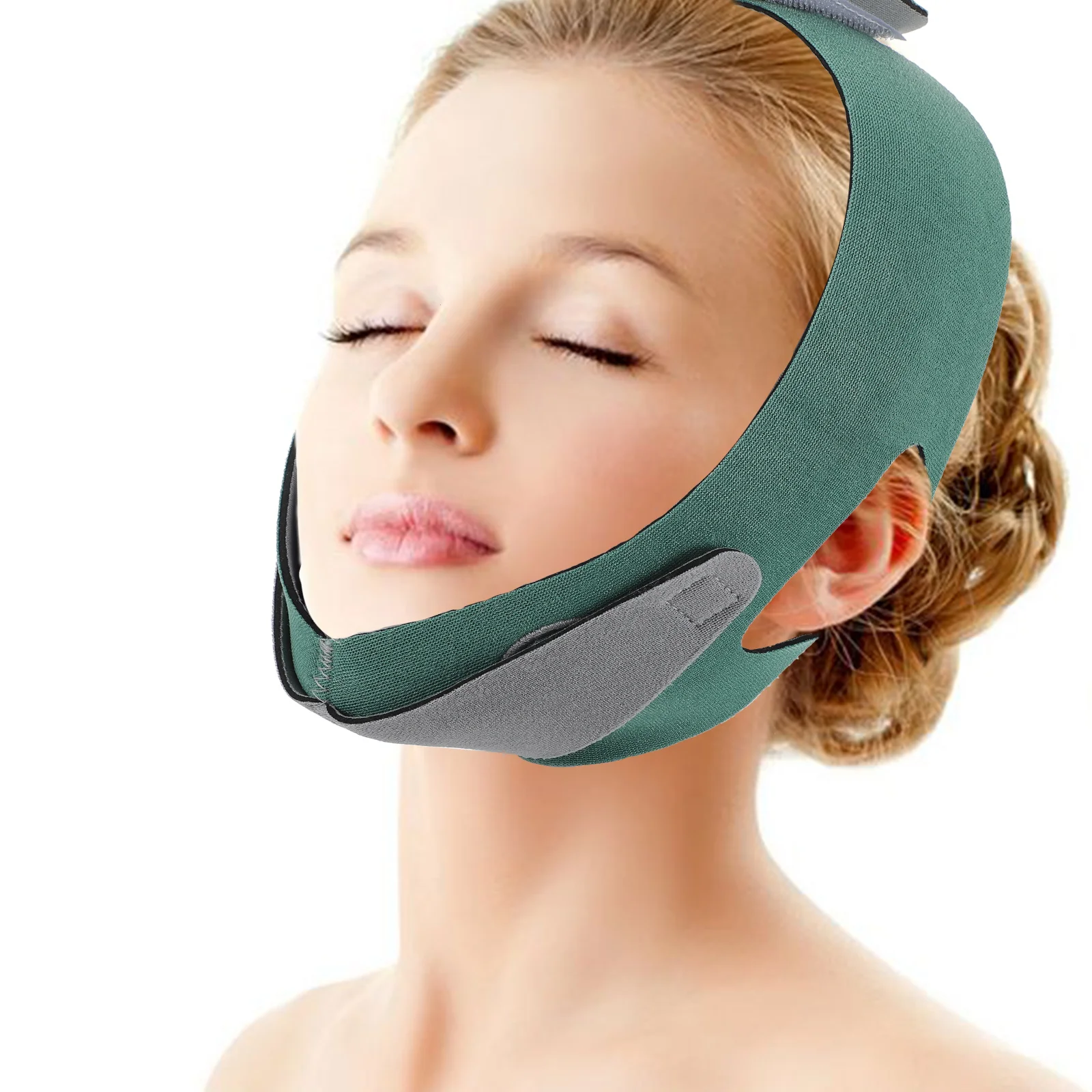 Face Slimming Face-Lifting Bandage Belt Thin Mask Tool Reusable V Line Green Chin Reducer Woman