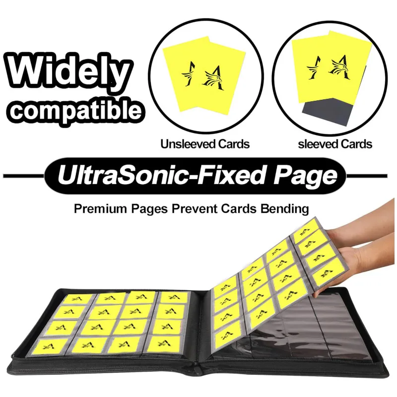 Premium 16 Pocket Card Binder –1024 Collection Binder Folder Card Album Card Holder Fit for TCG & Sports Cards. Collector's Drea image 3