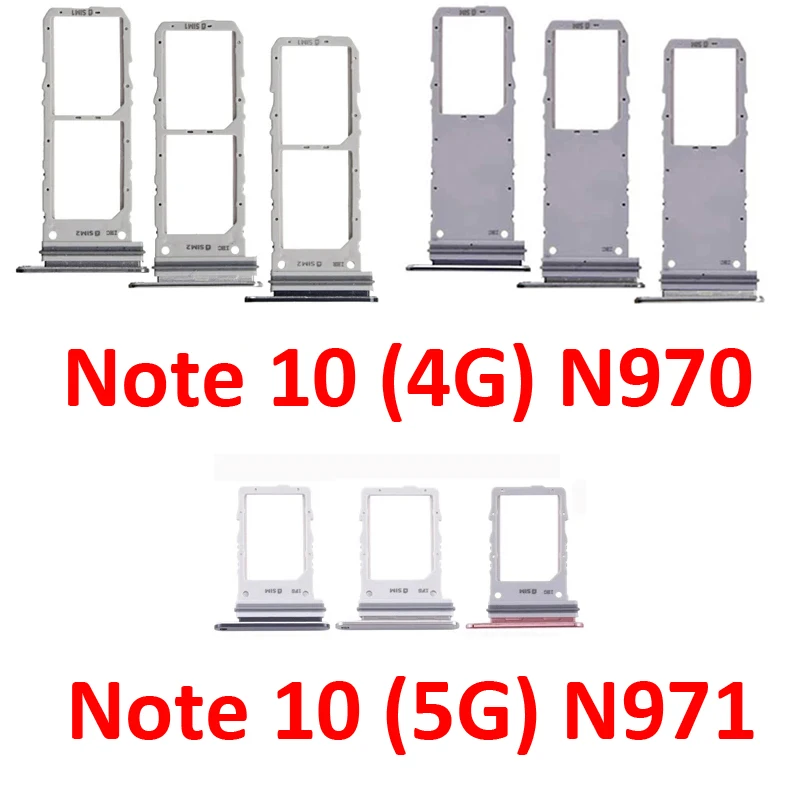 Sim Card For Samsung Galaxy Note 10 5G N970 N970F N970U N971U N971N N971 Mobile Phone Housing New Micro SD Card Tray Holder Slot