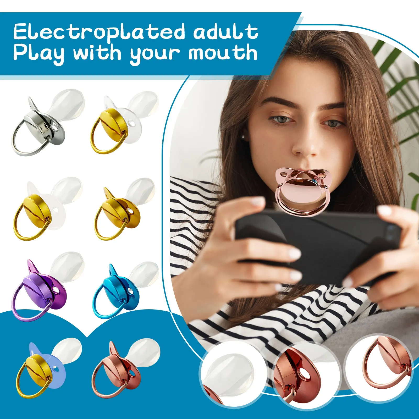 

Adult Silicone Pacifier For Stress Relief Silicone Soother Pacifiers For Autisms