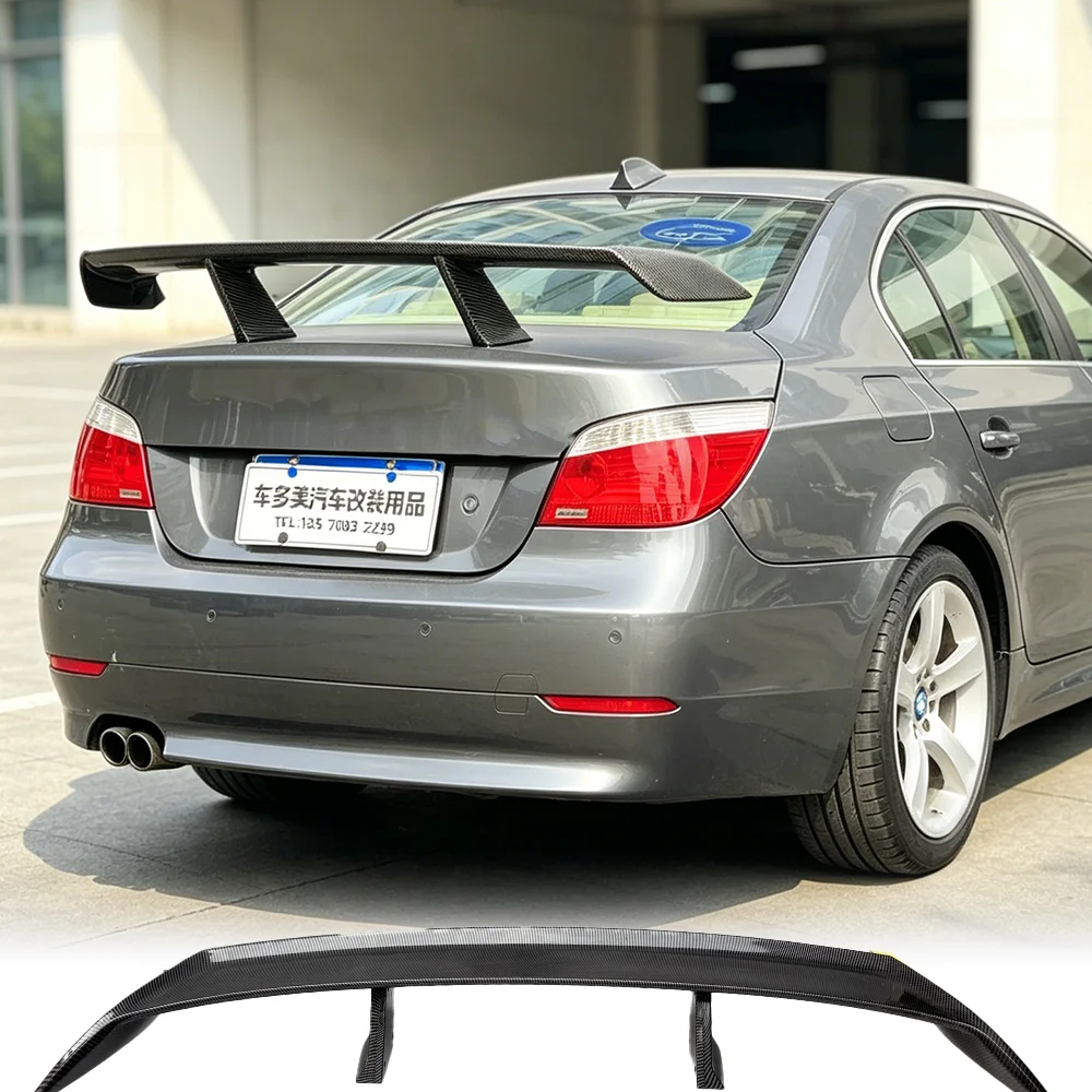 Suitable for BMW 5 Series E60E39E34 100% carbon brazed rear spoiler rear trunk top wing rear wing sedan modification accessories