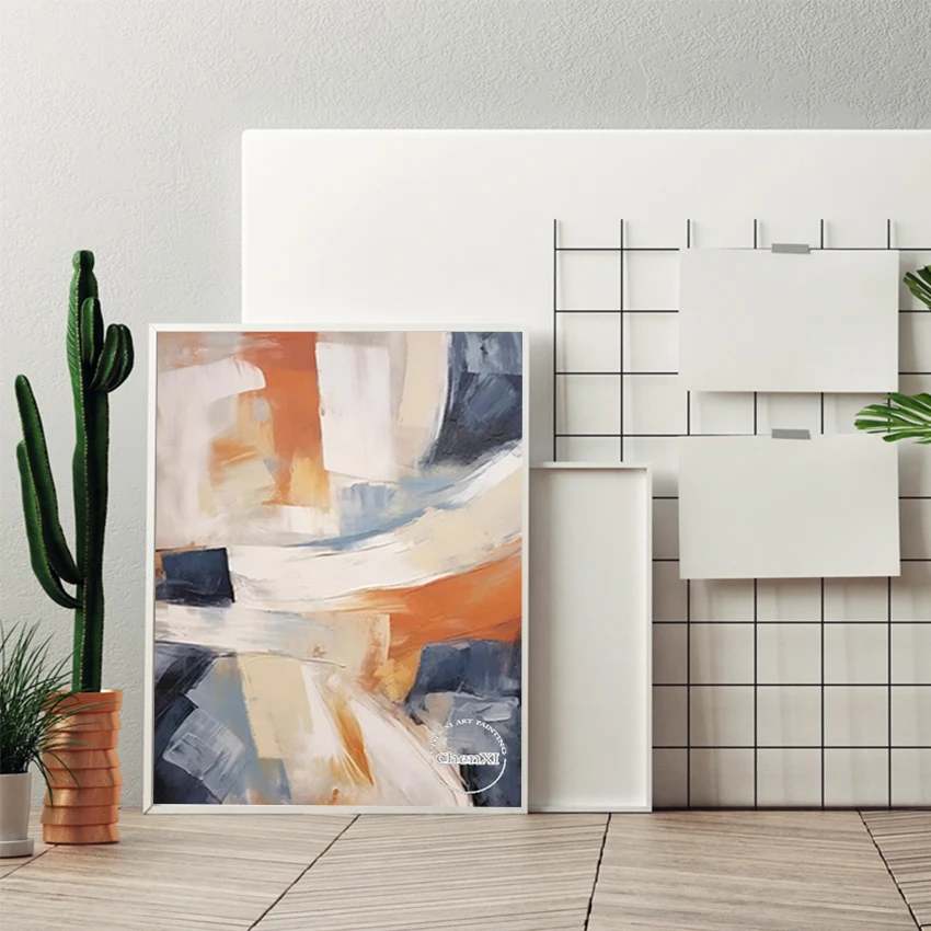 

Interior Picture, Canvas Abstract Paintings, Frameless, Artist Design Wall, Idea Design Textured Hand Painted, Modern Decor