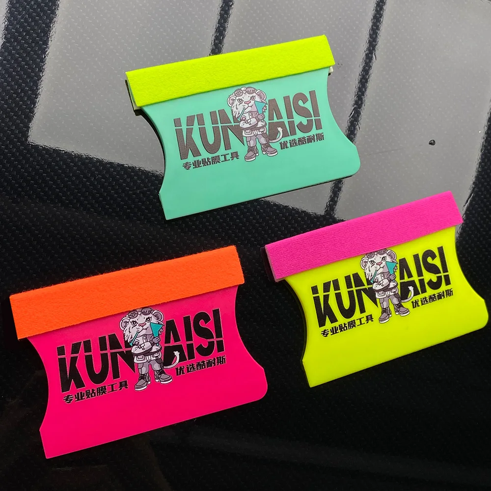 KUNAISI Car Vinyl Wrap Film Squeegee Scraper Vinyl Car Scraper With Felt Auto Car Styling Sticker Akcesoria samochodowe Narzędzia do owijania