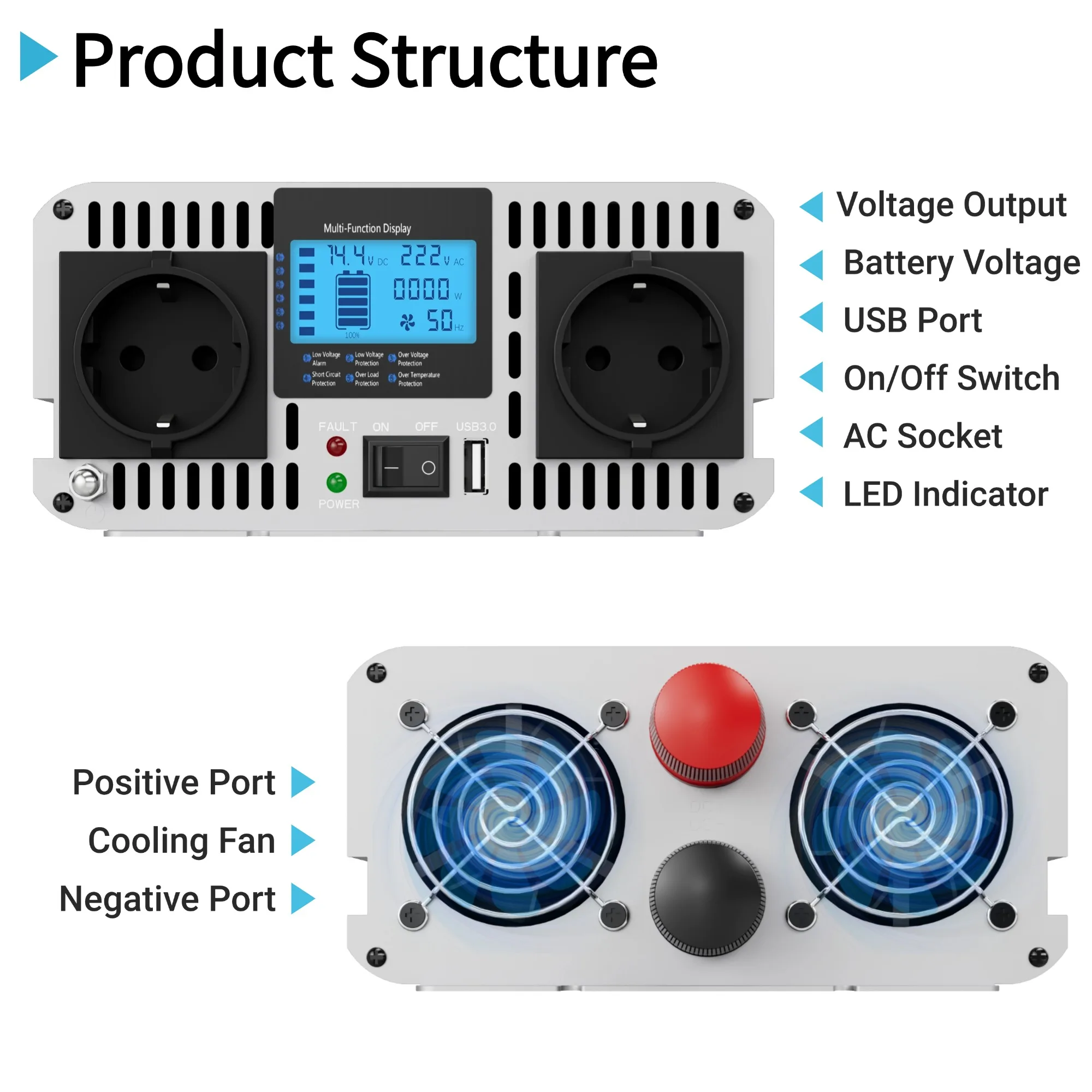 solar inverters power pure sine wave inverter generator 12v 220v 7000w 6000w 5000w 4000w 3000w usb inverters