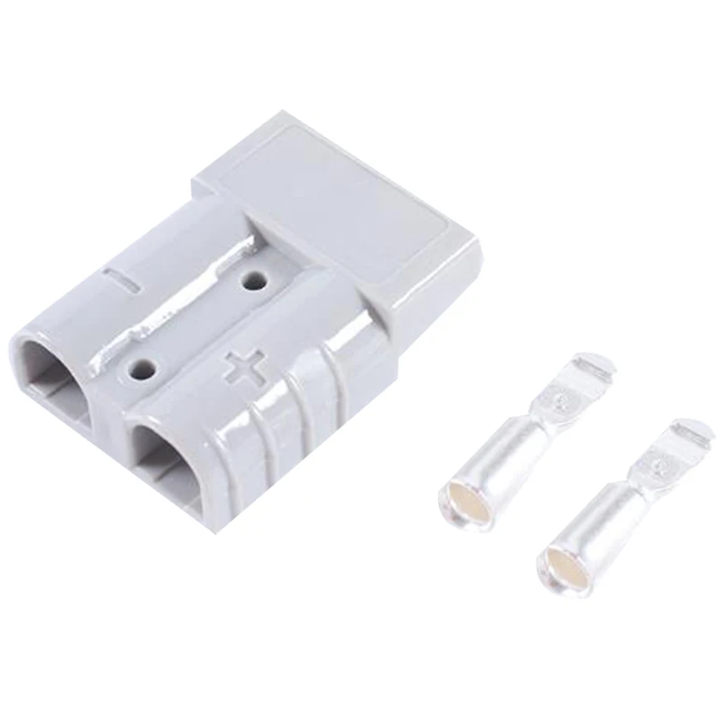 10Pcs for Anderson Plug Connector 50A 600V 6AWG Silver Plated Solid Copper Terminal AC/DC Power Tools