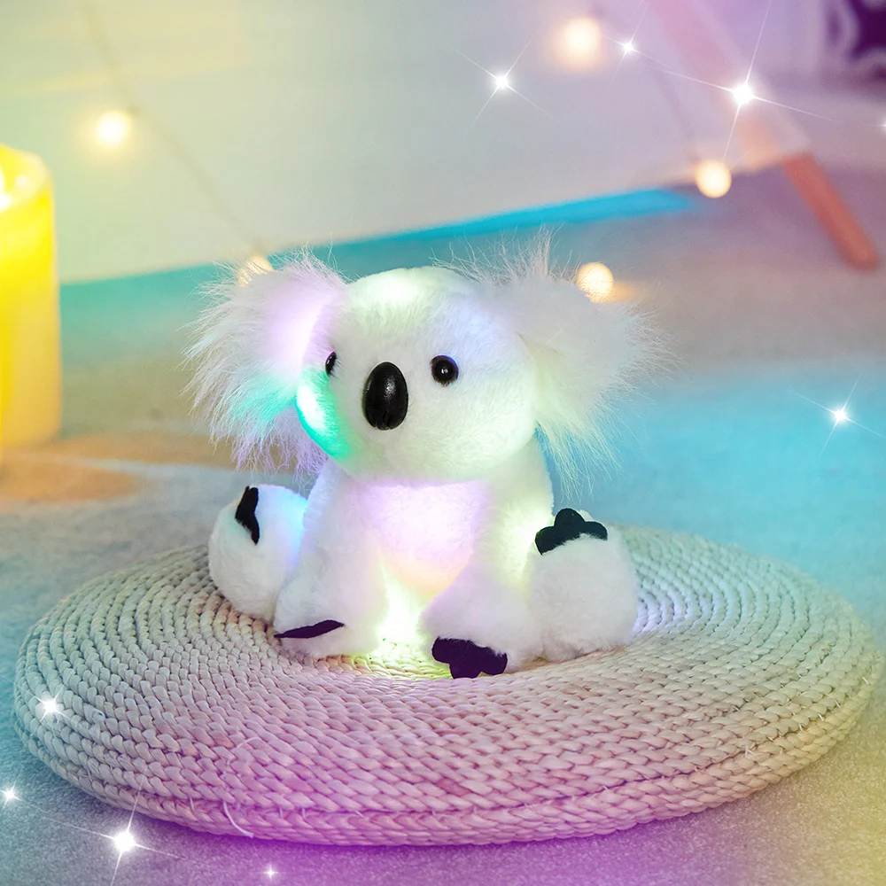 25cm Musical LED Light Plush Toys Koala Lullaby Cute Toy Stuffed Animals Birthday Pillows Soft Party Gift for Girls