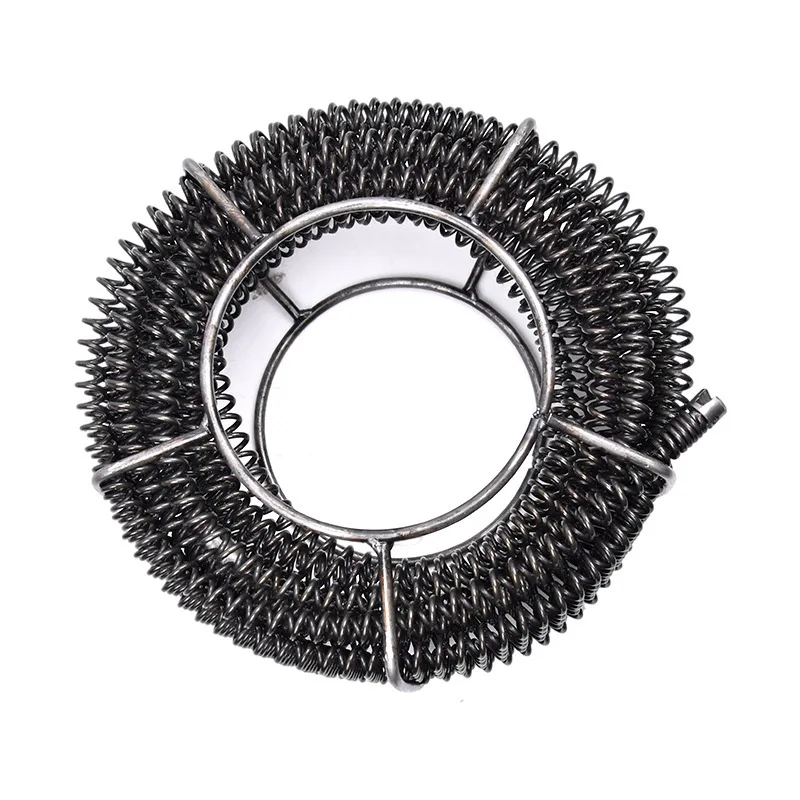 9/12/15m Length Household Drain Pipe Dredger Brush Extension Spring Cleaning Sewer Dredger Compression Spring With Connector