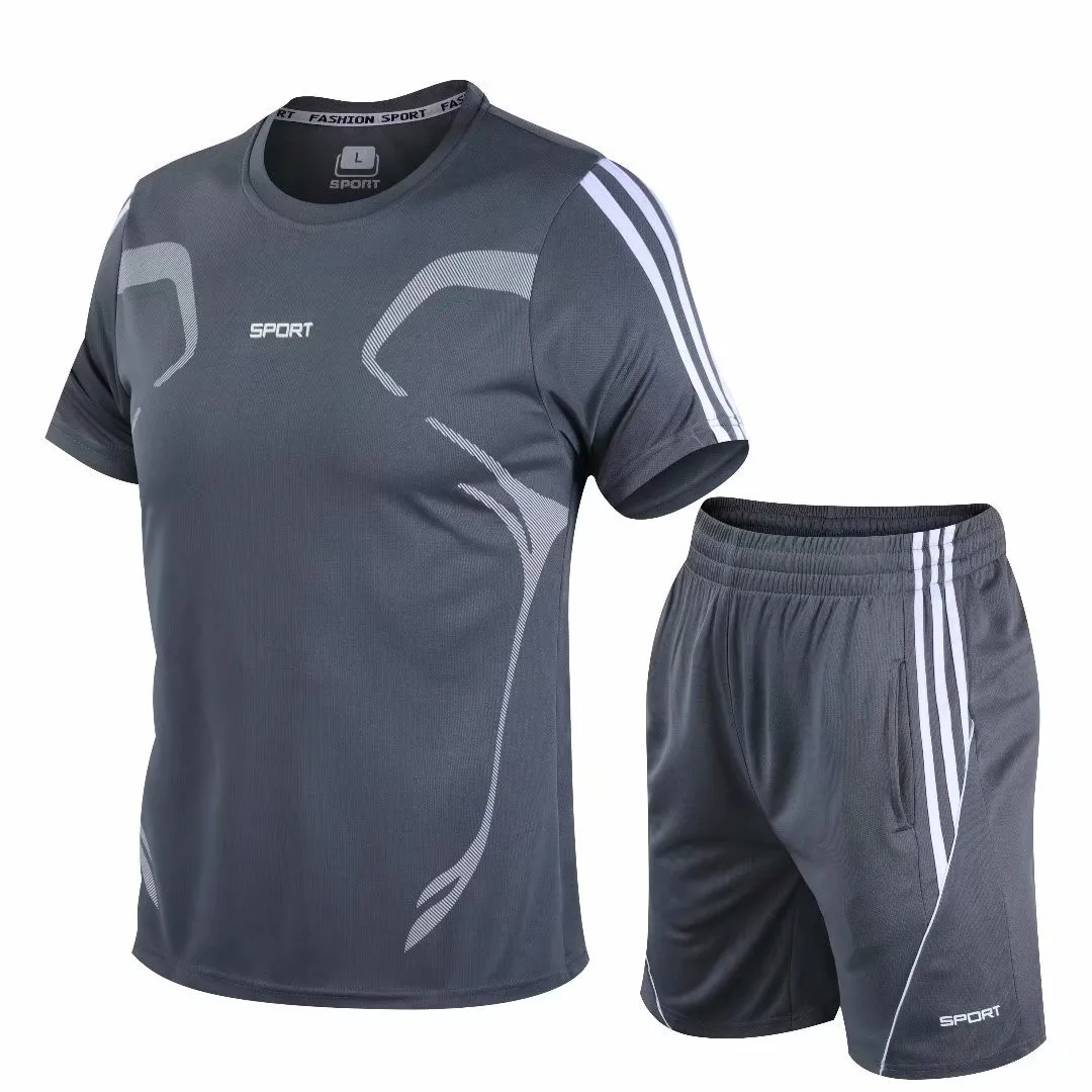 New Youth Refreshing Sports Set Short Sleeves