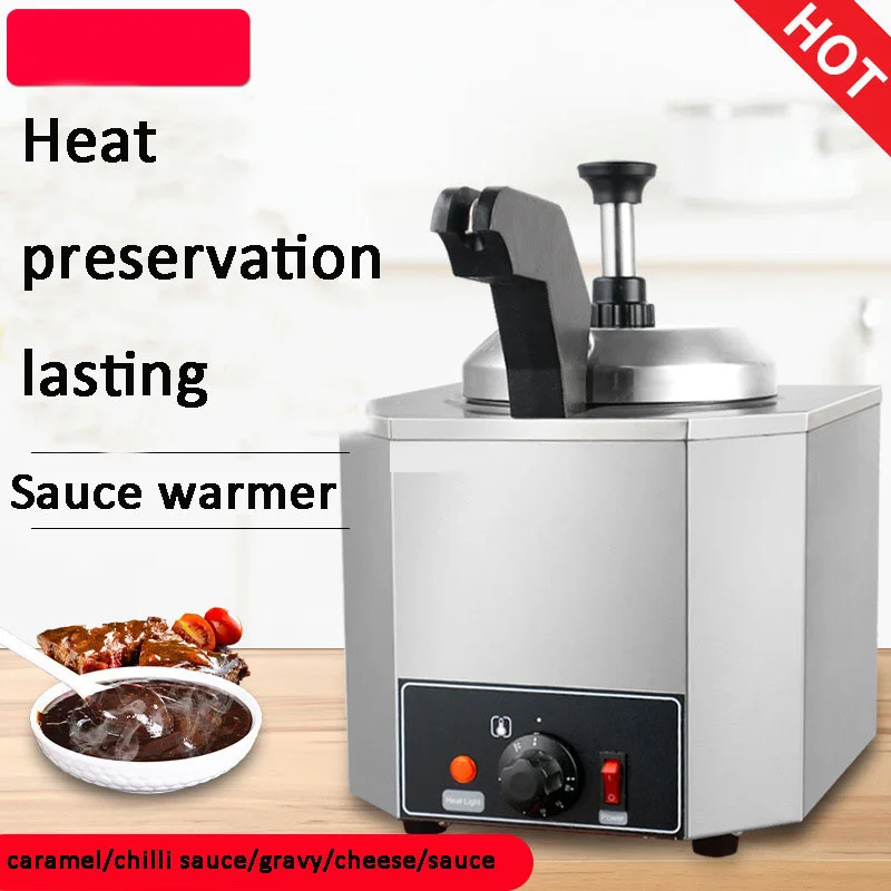 Commercial Chocolate Heater 2L Sauce Warmer Nacho Cheese  Warmer Chocolate Melter Buffet Snack Equipment Constant Temperature