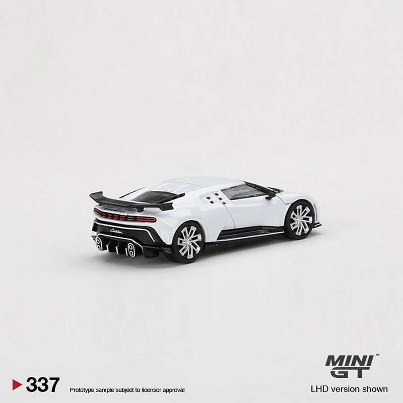 MINIGT 모델 자동차 Centodieci 합금 다이 캐스트 스포츠 차량 디스플레이, #337 화이트 LHD, 1:64