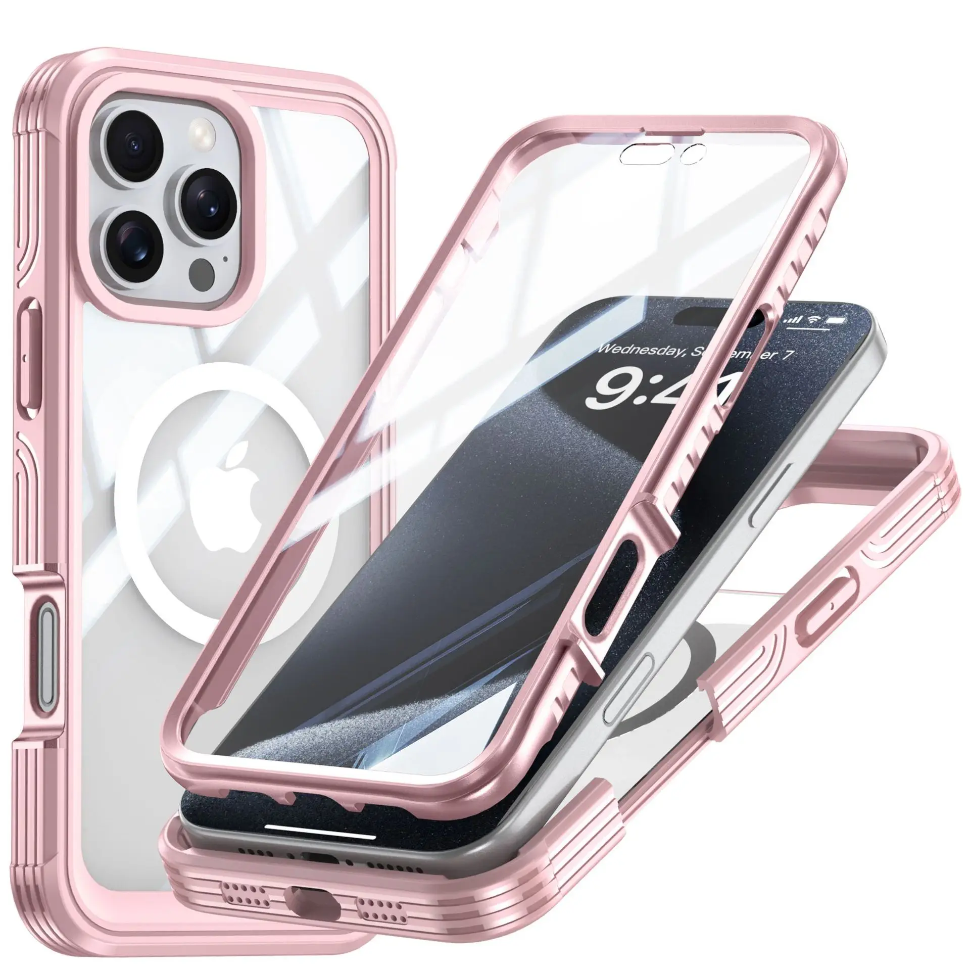 

Iphone 16 Transparent Phone Case Magsafe Magnetic iPhone 16 ProMax Outdoor Anti Drop Case