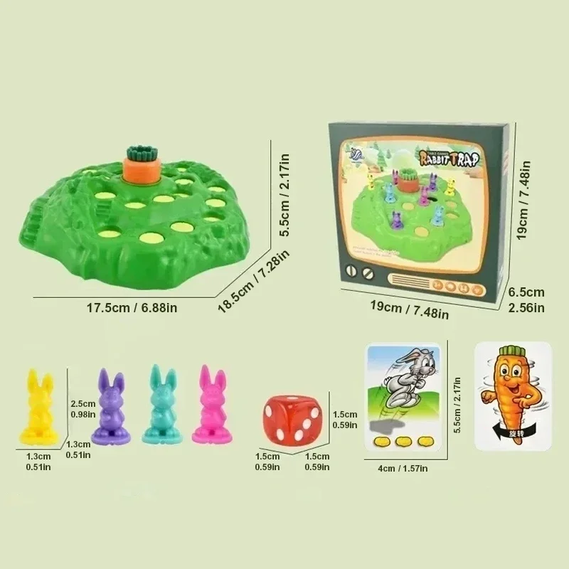 Rabbit Trap Upgraded Board Games Children's Fun Toys Card Parent Child Interactive Gathering Creative Table