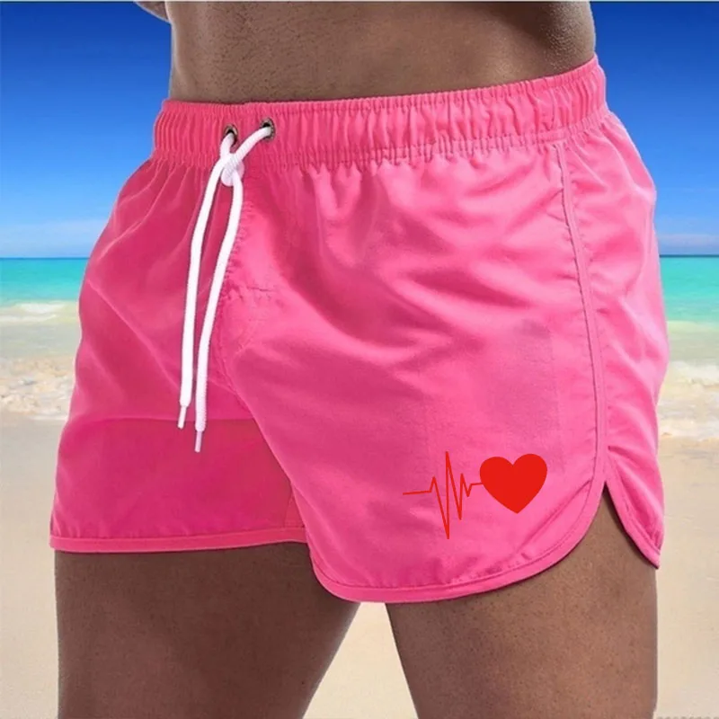 Surf Men Swimsuit Beach 2024 New Men's Gym Shorts Drawstring Seaside Casual Summer Ventilate Hot Sale Daily Running Clothing