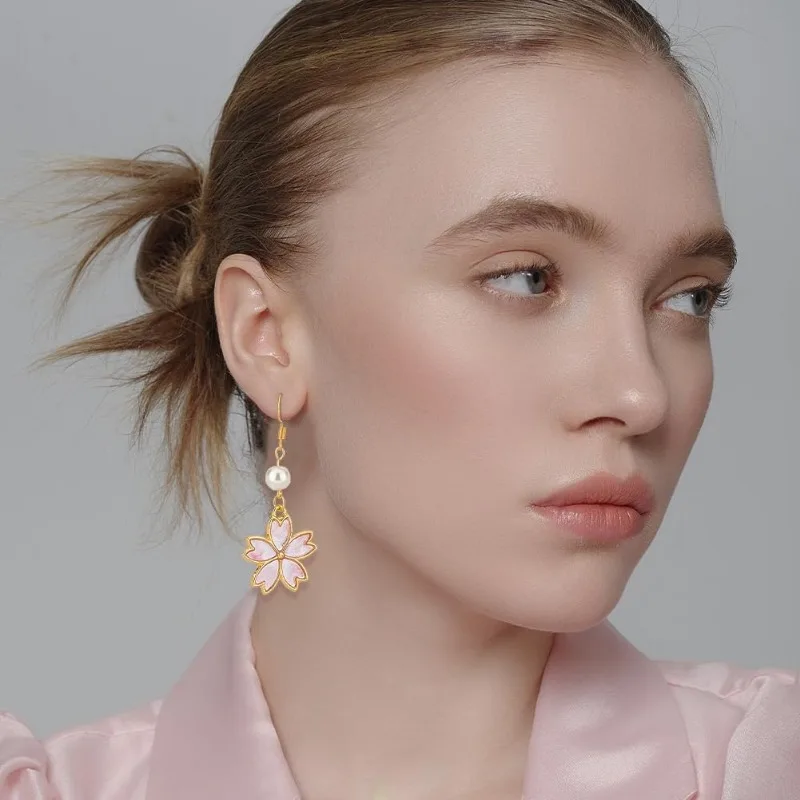 22pcs 11 Styles Flower Open Back Bezel Pendants Cherry Blossom Open Bezels for Resin Craft Sakura Hollow Frame Pendant Alloy