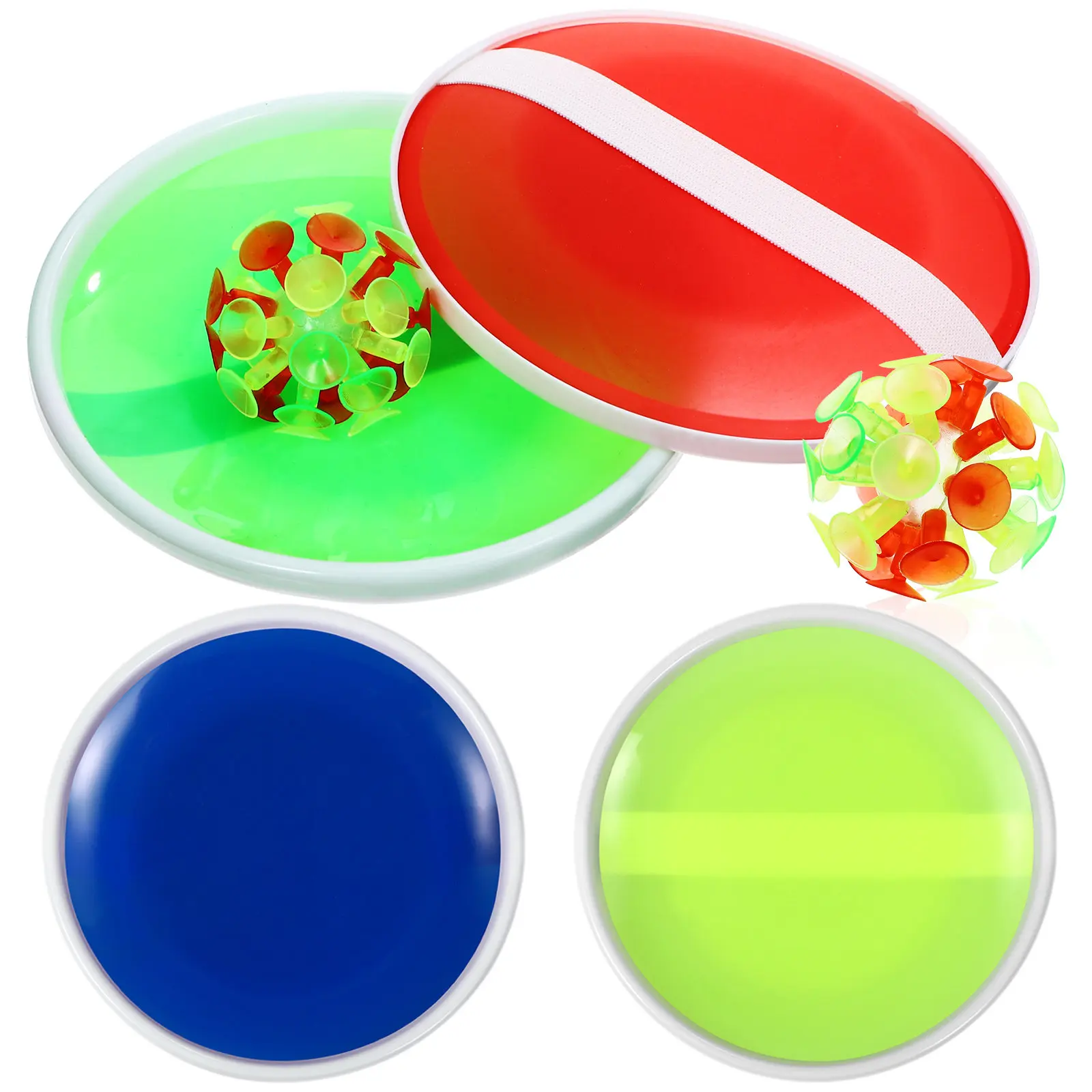 

Sticky Ball Catch Game Plastic Blue Sucker Ball Throw Catch Interactive Children Outdoor Play Fun Sticky Plastic Toy
