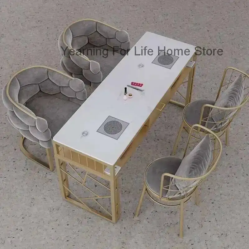 

Nail Tech Desk Light Table Portable Lamp Professionals Nail Table Makeup Organizer Tavolo Unghie Professionale Salon Furniture