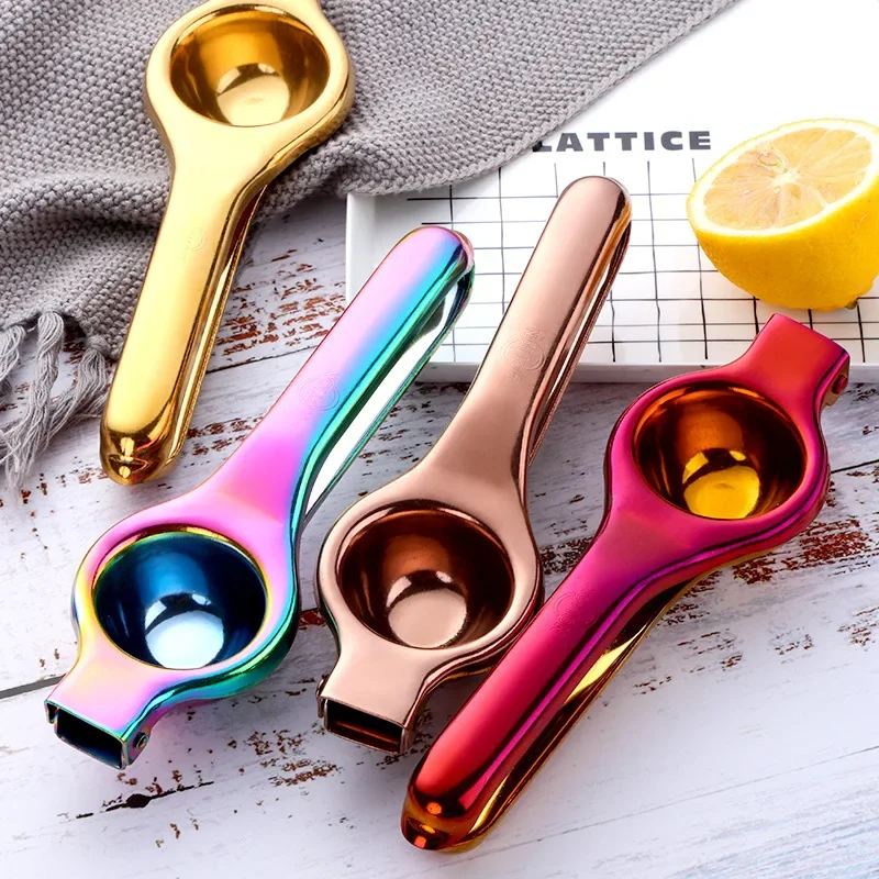 

1pc Lime Citrus Press Hand Squeezer Juicer Fruit Orange Lemon Slice Juice Metal Manual Squeeze Stainless Steel for Kitchen Tools