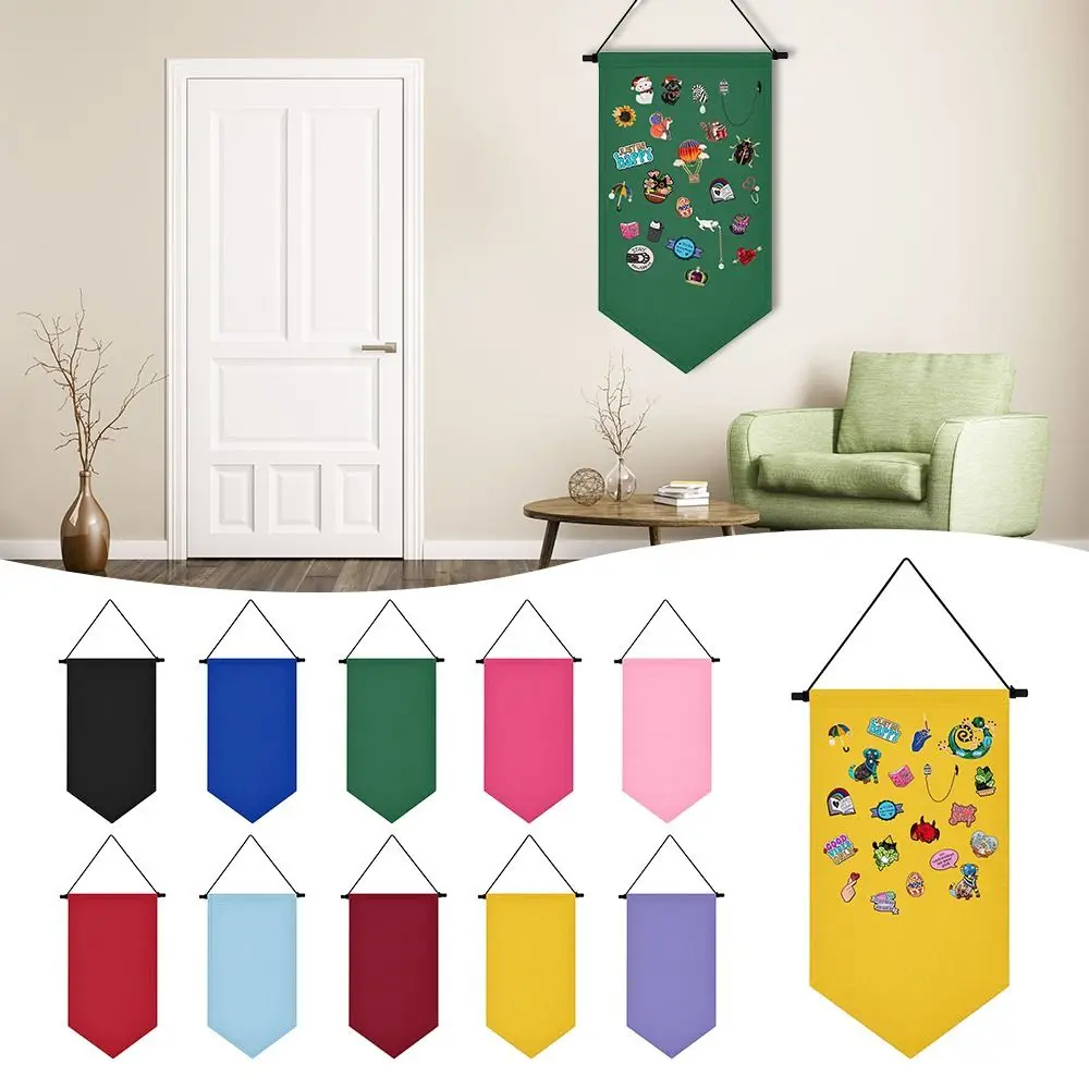 Wall Hanging Brooch Pin Display Wall Canvas Banner Enamel Pin Banners for Display Enamel Pin Wall Display Banner Hanging
