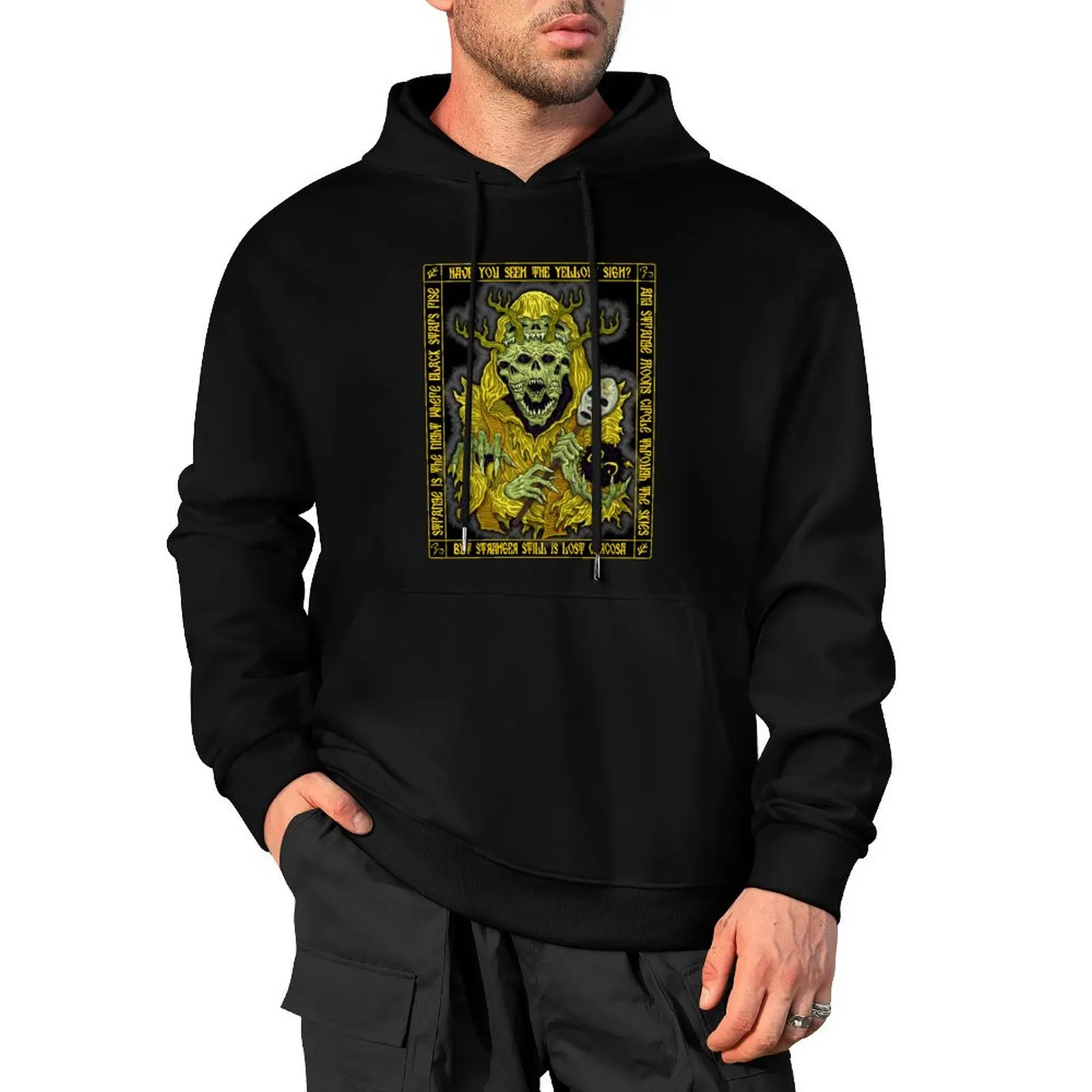 Yellow King Icon - Azhmodai 2018 Pullover Hoodie male clothes men wear autumn new products new features of hoodies & sweatshirts