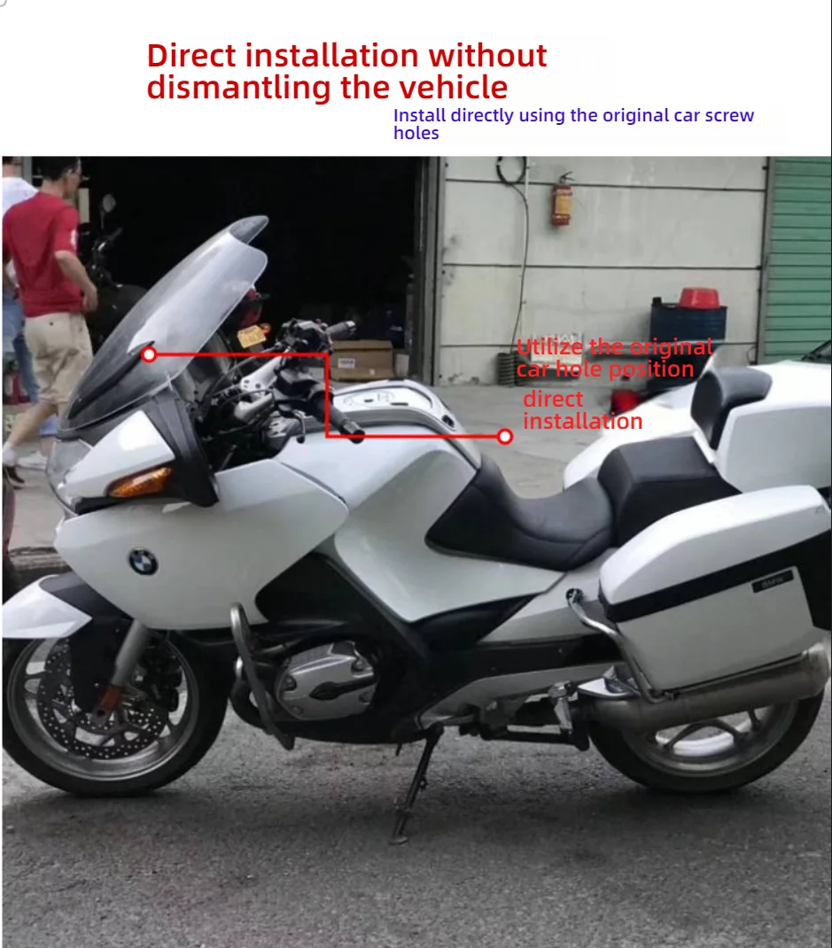 For BMW R 1200 RT windshield original height modified glass with high definition imported and thickened