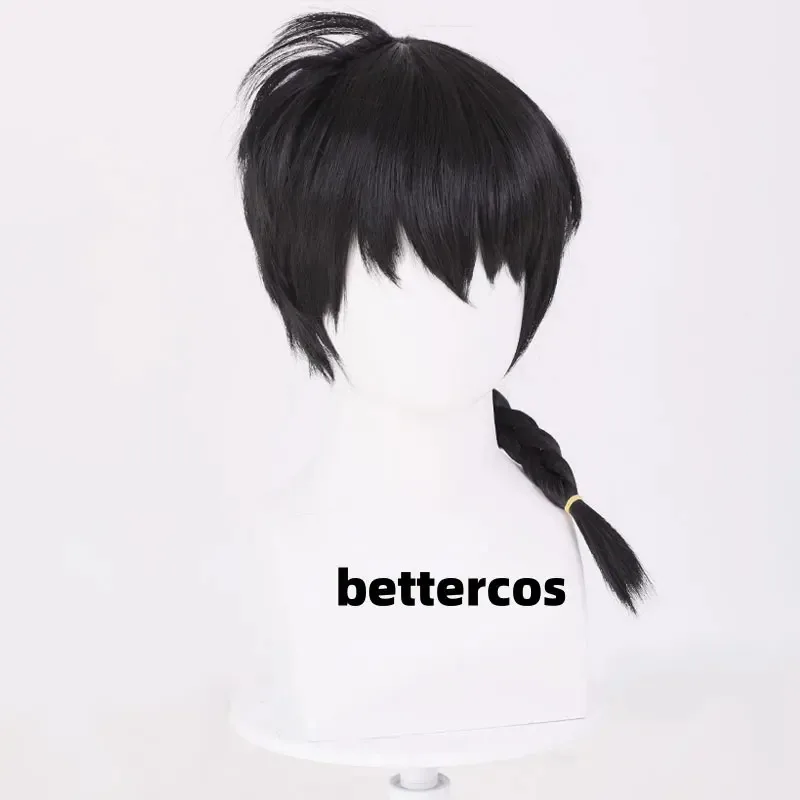 Candy 2025Anime 1/2 Cosplay Ranma pelo sintético negro o rosa pelucas de juego de rol para fiesta de Halloween peluca larga + gratis Ca