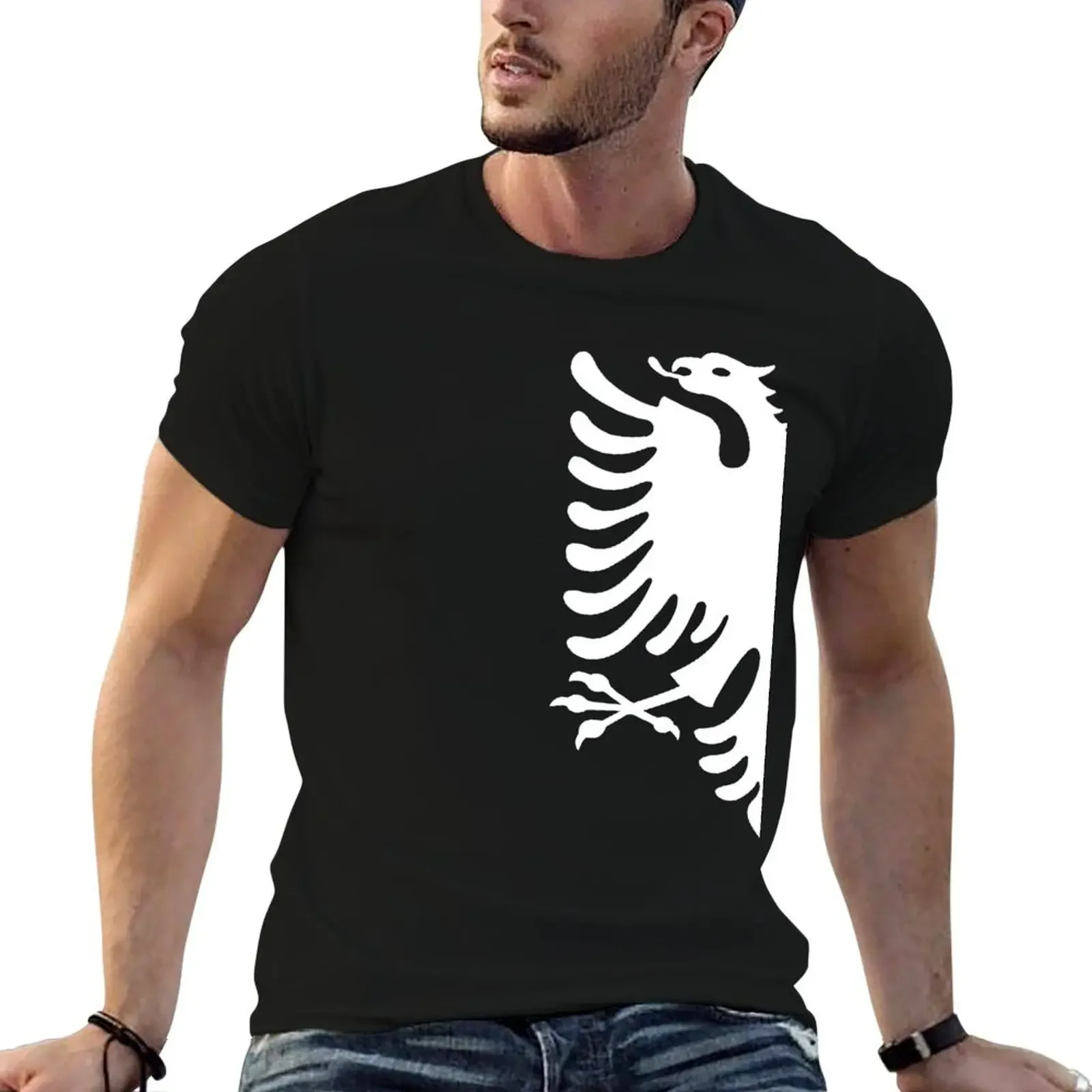 Albanian Eagle T-Shirt sweat luxury clothing labubu tees customs Men's clothing