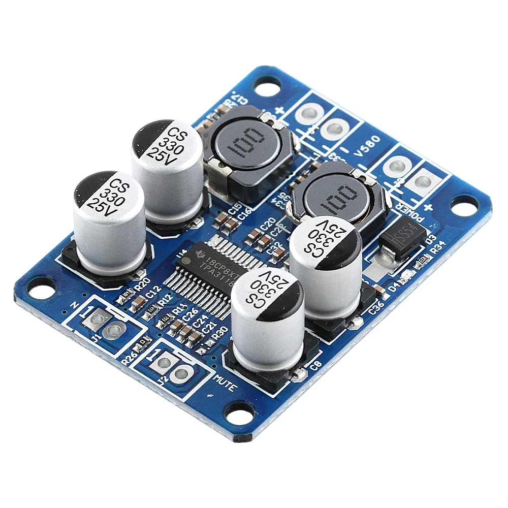 TPA3118 PBTL Mono Digital Amplifier Board 30W 60W High-Power Digital Amplifier Modules DC8-24V