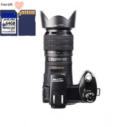 New 33.0MP Auto Focus HD Protax D7100 Digital Camera Professional SLR Three Lens Rope 24X Optical Zoom With Camera Bag