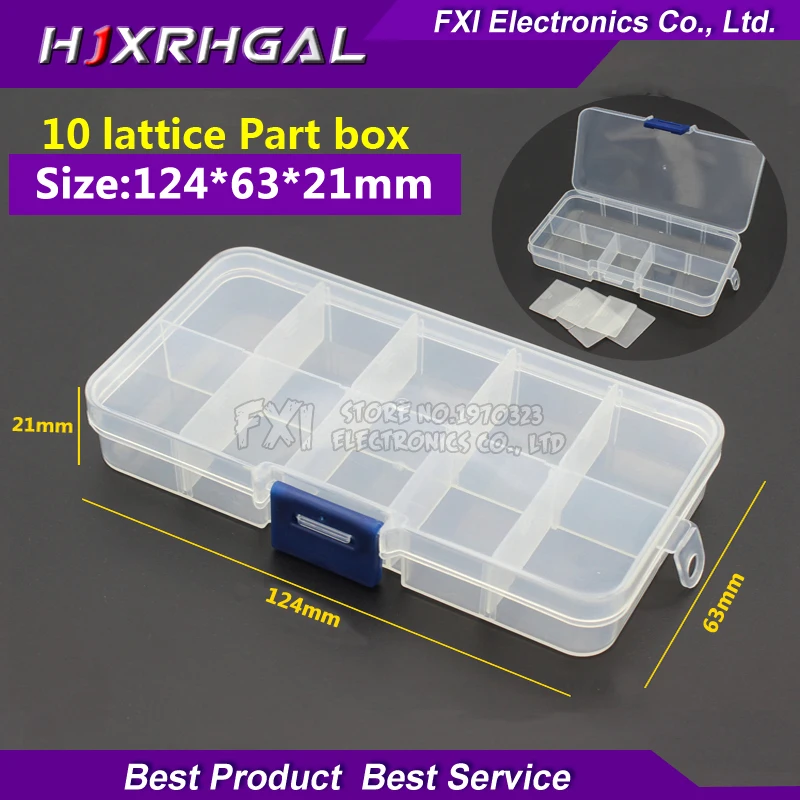 10/15/24 Grids Tools Packaging Box Portable Practical Electronic Components Storage box / Part box / Tool box /