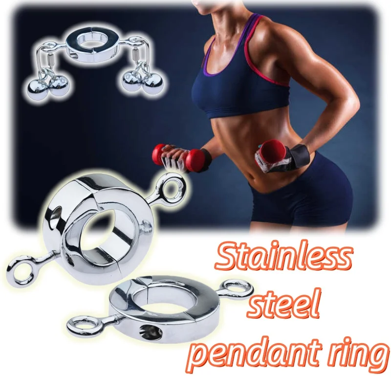 

Подвесное кольцо из нержавеющей стали, упражнения для физики мужских мышц, многоразовые, повышающие тренировки мужского спортивного оборудования для домашнего использования