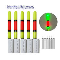 5PCS Luminous Light Stick+5 CR425 Electronic Light Sticks Ocean Fishing Light Sticks Bright Sea Fishing Tools Tackle Accessories