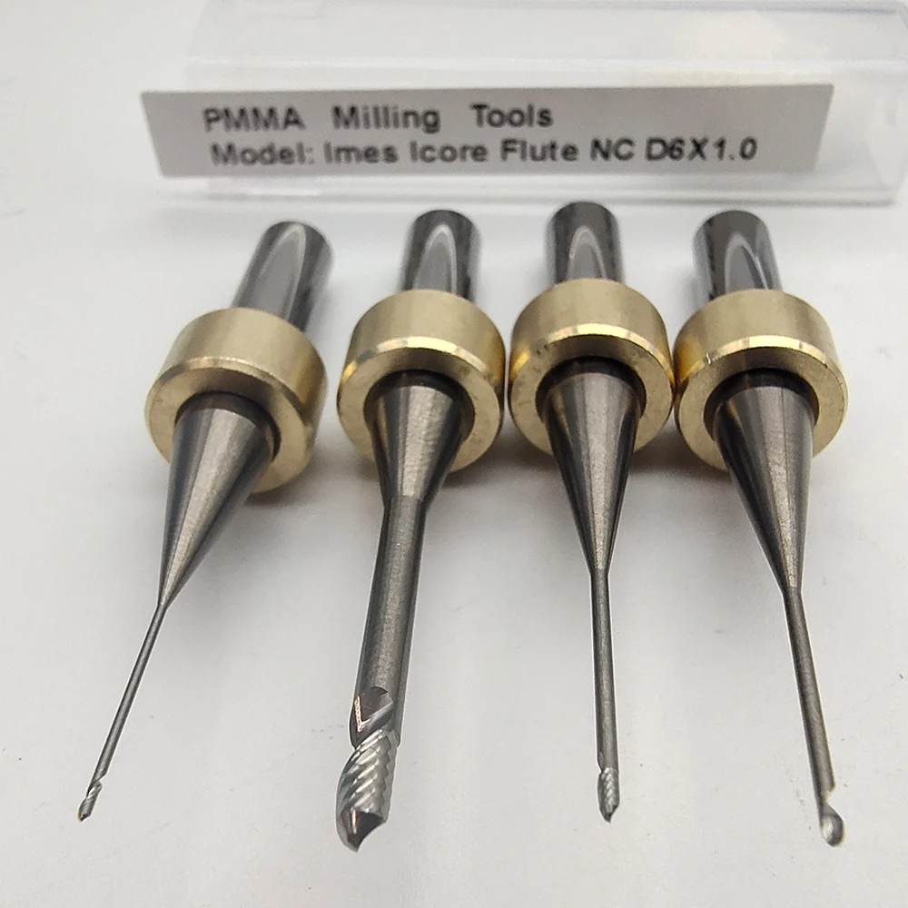 350i 650i PMMA Milling Burs Imes Icore Cad Caｍ Dental Zirconia fresa Shank 6mm Lithium Disilicate Milling Cutters For Dental Lab