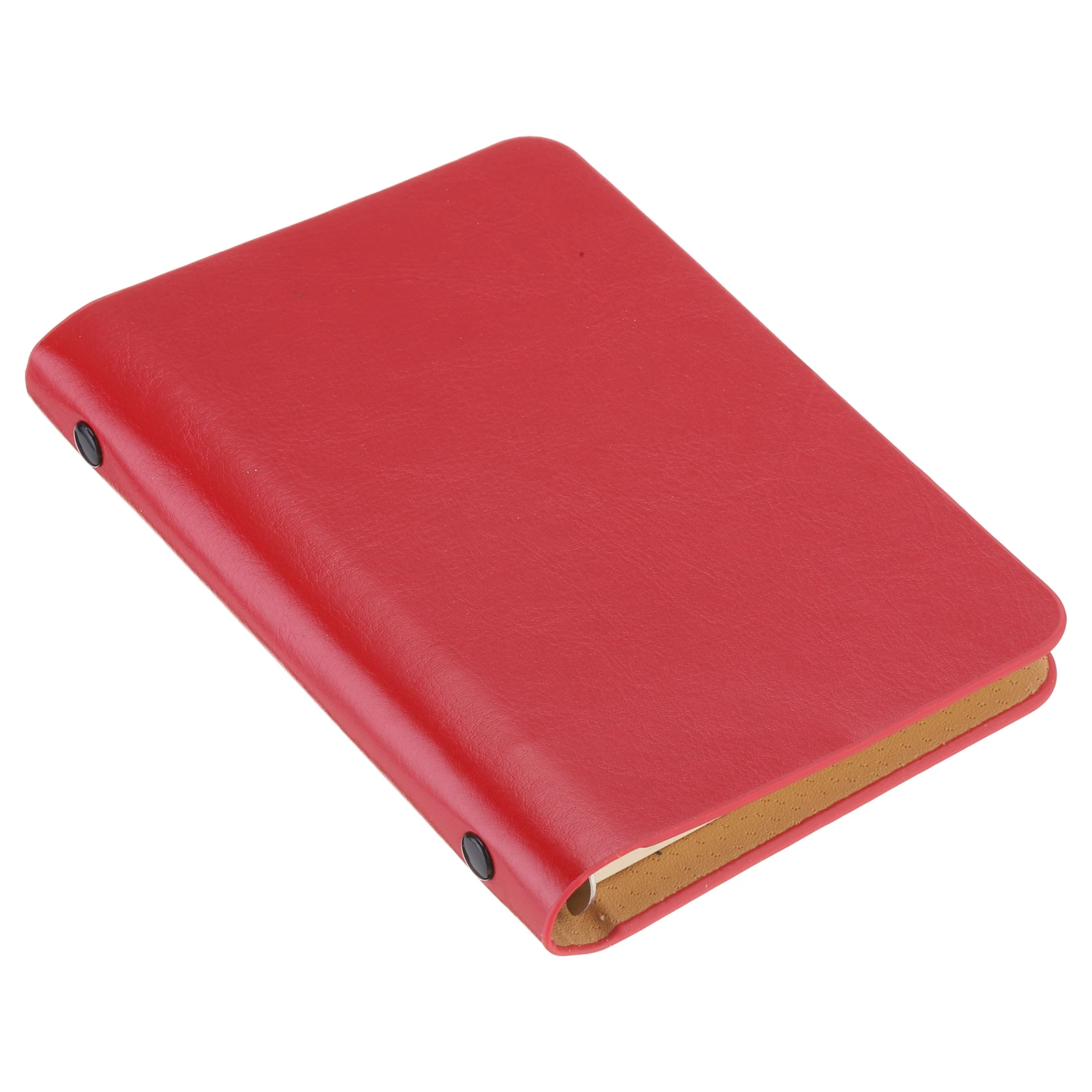1/2Pack A7 Leather Notebook Binder 6 Ring Binder Cover Mini Refillable Loose Leaf Diary Personal Planner with 50/100Sheets Paper