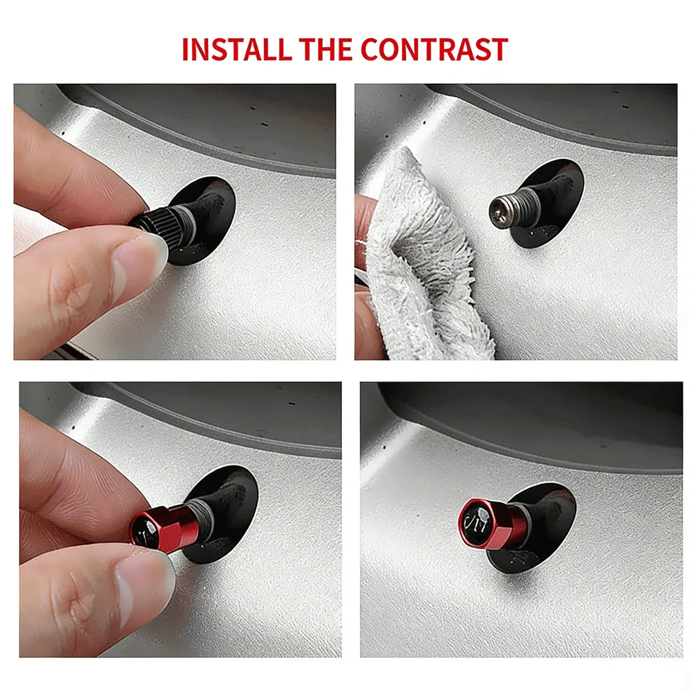 4Pcs Car Styling Wheel Tire Valve Air Stem Cap Duust Covers