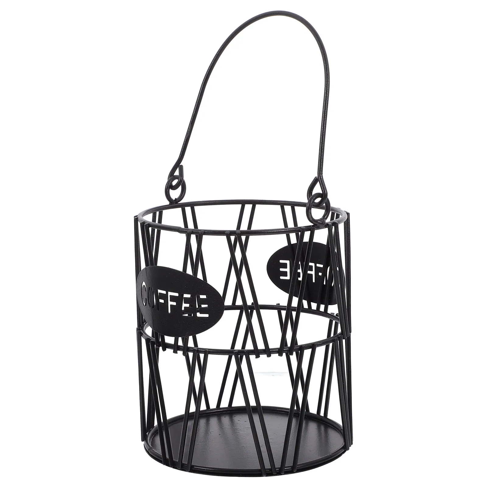 

1pc Coffee Capsule Holder Large Capacity Metal Storage Basket Iron Accessories Coffee Organizer Tea Bags Snacks