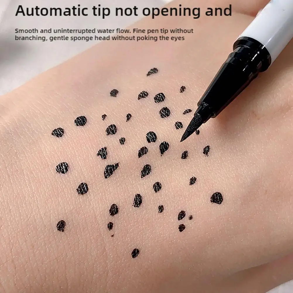 Wit/Zwarte Vloeibare Eyeliner Pen Waterdicht Mat Wit Eyeliners Voor Vrouwen Liggen Zijderups Potlood Blijvend Sneldrogend Vlekbestendig