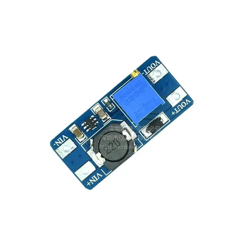 MT3608 DC-DC boost module 2A boost board input voltage 2-24V rise 5/9/12/-28V adjustable