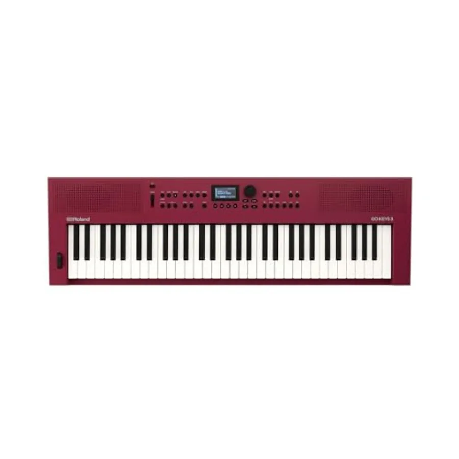 

Музыкальная клавиатура Roland GO:KEYS 3, 61 клавиша, темно-красная, со встроенными стереодинамиками, поддержкой Bluetooth, аудио и MIDI для создания музыки