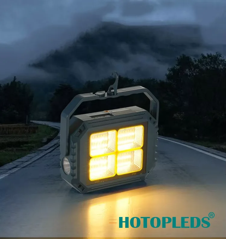 Emergency Lights for Vehicles Led Emergency Strobe Lights With Solar Panel With Hook and Tripod Hole Emergency Led Light