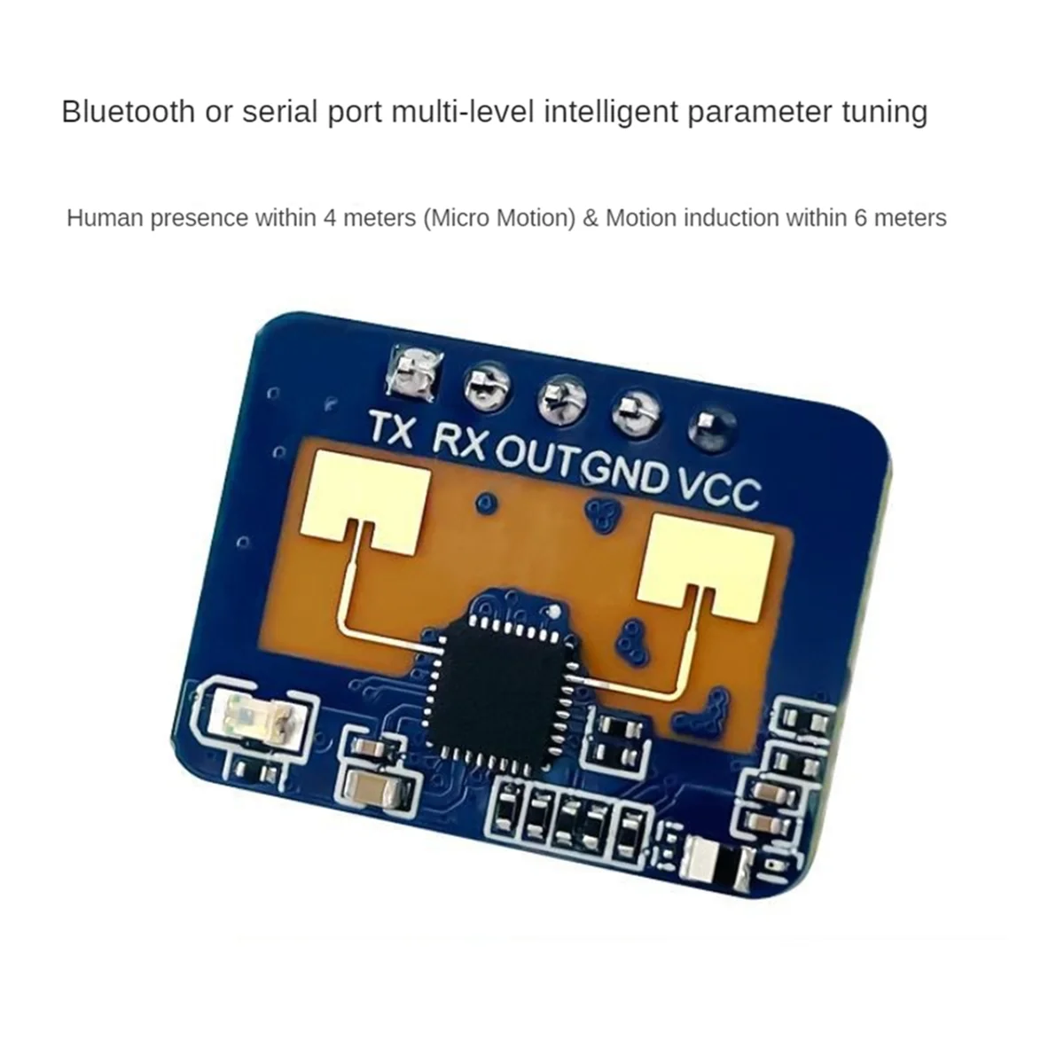 SLQZT 2Pcs HLK-LD2410C 24G Human Presence Sensor BT Function App Radar Sensing Module FMCW Millimeter Wave Motion Detection